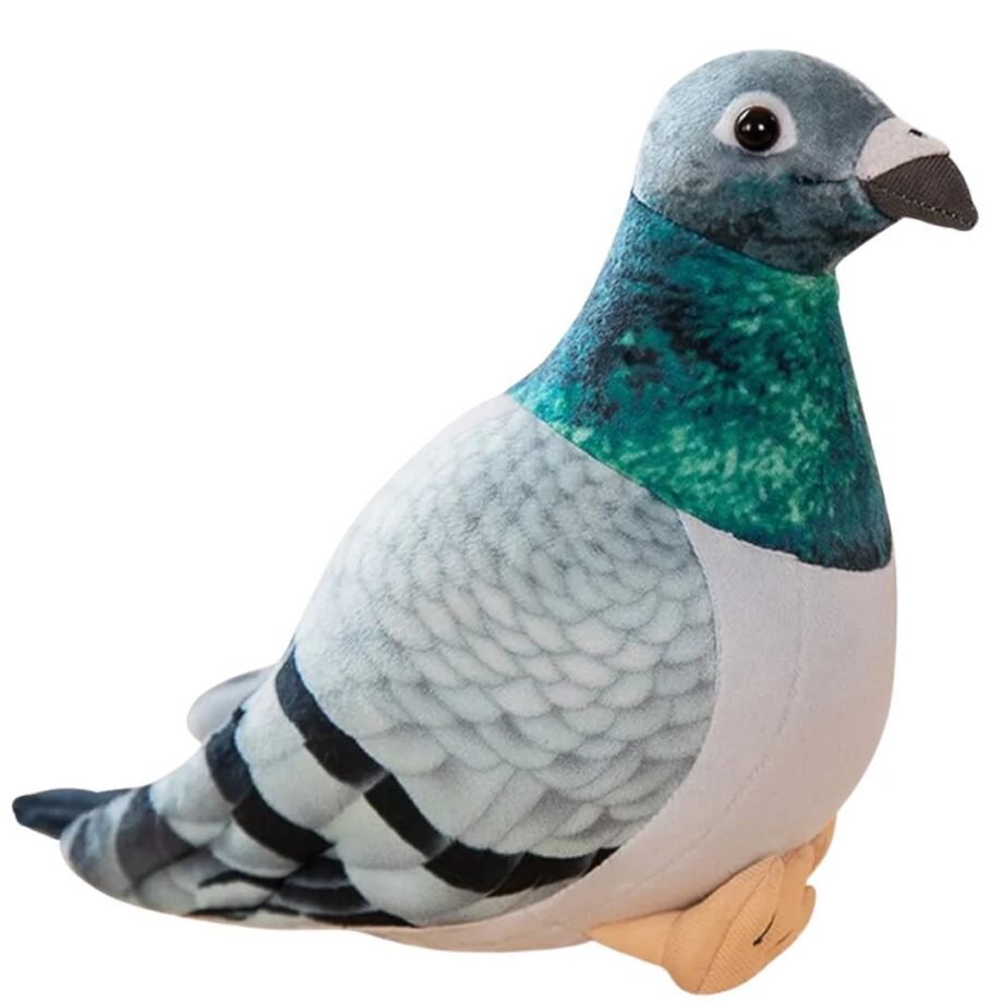 FRYAMCF Pigeon Plush Toy Pigeon Plush Doll Simulation Pigeon Ornaments Soft and Cute Peace Bird Animal Cute Pigeon as Gift for Kids - 20cm