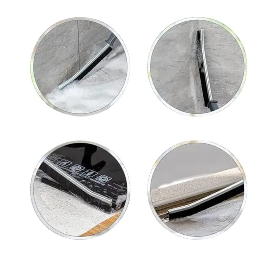 Crevice Cleaning Brush Hard Bristle Crevice Brush Shower Cleaning Brush Bathroom Cleaning Brush Cleaning Supplies Grout Brush Magic Brush Window Groove Brushes (3PCS