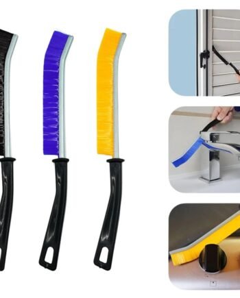 Crevice Cleaning Brush Hard Bristle Crevice Brush Shower Cleaning Brush Bathroom Cleaning Brush Cleaning Supplies Grout Brush Magic Brush Window Groove Brushes (3PCS