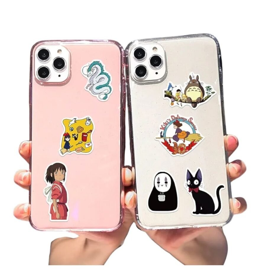 Agan Studio Ghibli Stickers 100pcs Waterproof Vinyl Anime Stickers for Kids Teens Adult Skateboard Computer Laptop